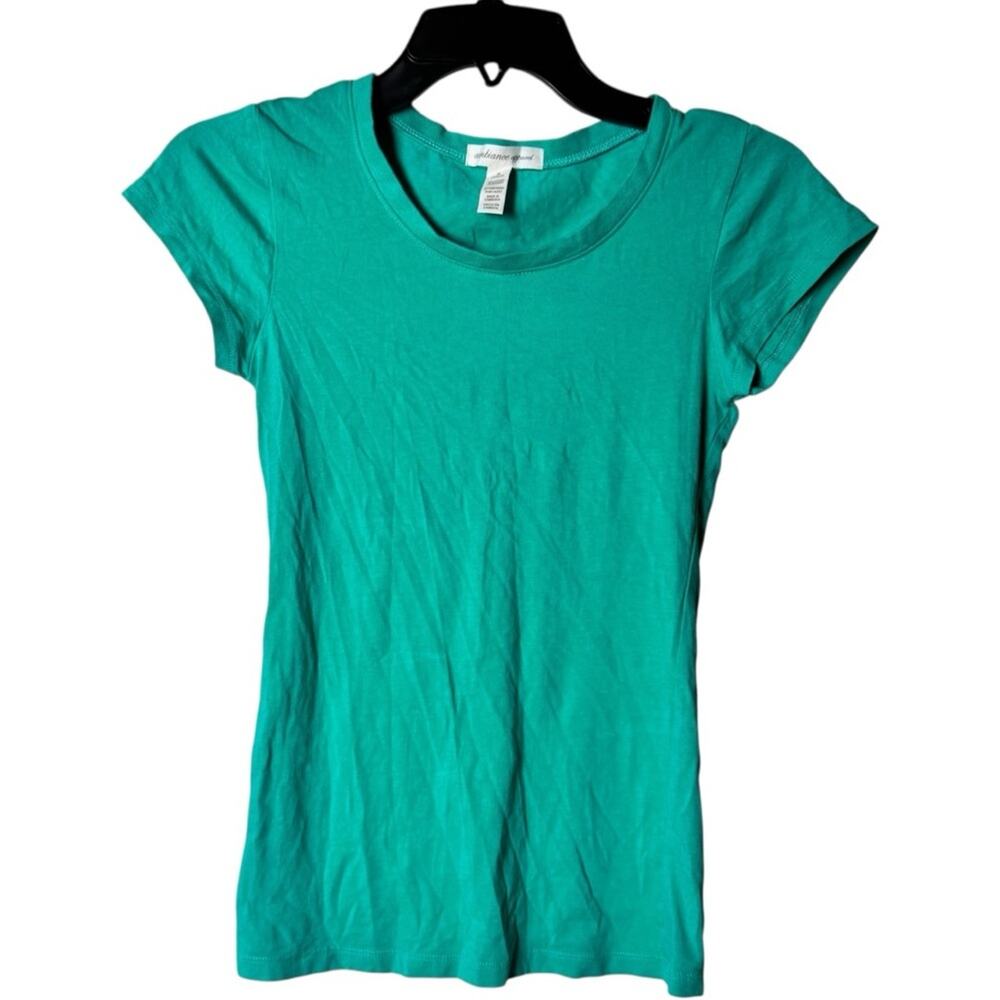 Ambiance Women’s Fitted Cap Sleeve Tee Sz S